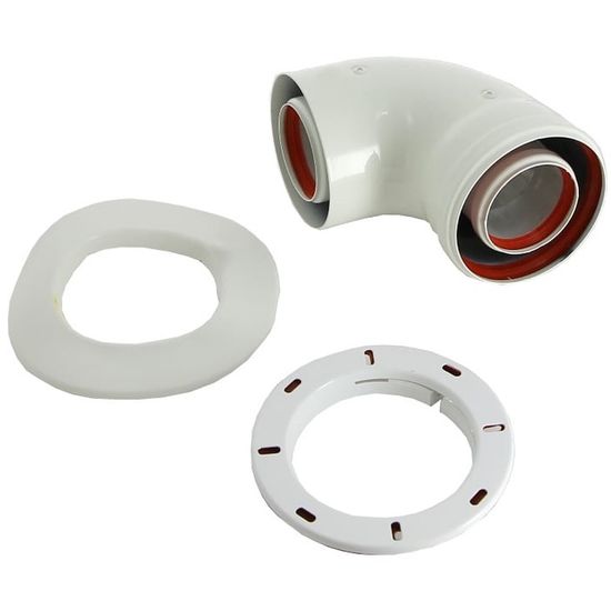 Коаксиальный отвод Baxi 60/100 мм. 90° для котлов Baxi ECO NOVA/Classic