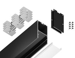 Ambrella Алюминиевый профиль накладной/подвесной "Profile System" 35*67 для светодиодной ленты до 32,8мм Profile System GP3000BK