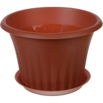 Кашпо КЭРОЛ D180мм 1,5л с подставкой Терракотовый 0,12,18х0,18м