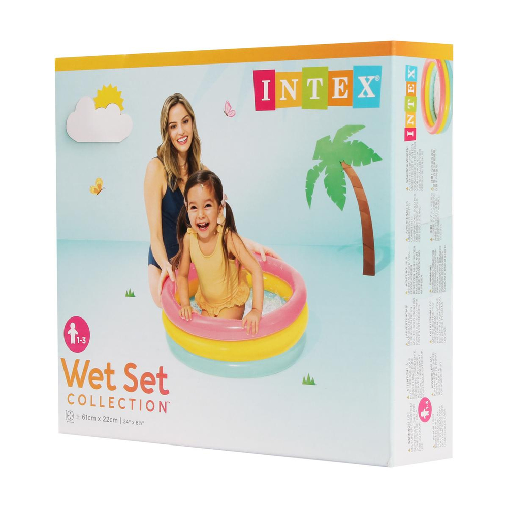 Бассейн надув. "Радуга" 61*22см 57107/1224307(Intex)
