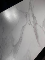 Стол обеденный Ist Casa Блум, 140х80х75 см, белая керамика, черный