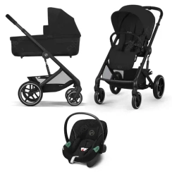 Детская коляска Cybex Balios S Lux BLK 3 в 1 Moon Black