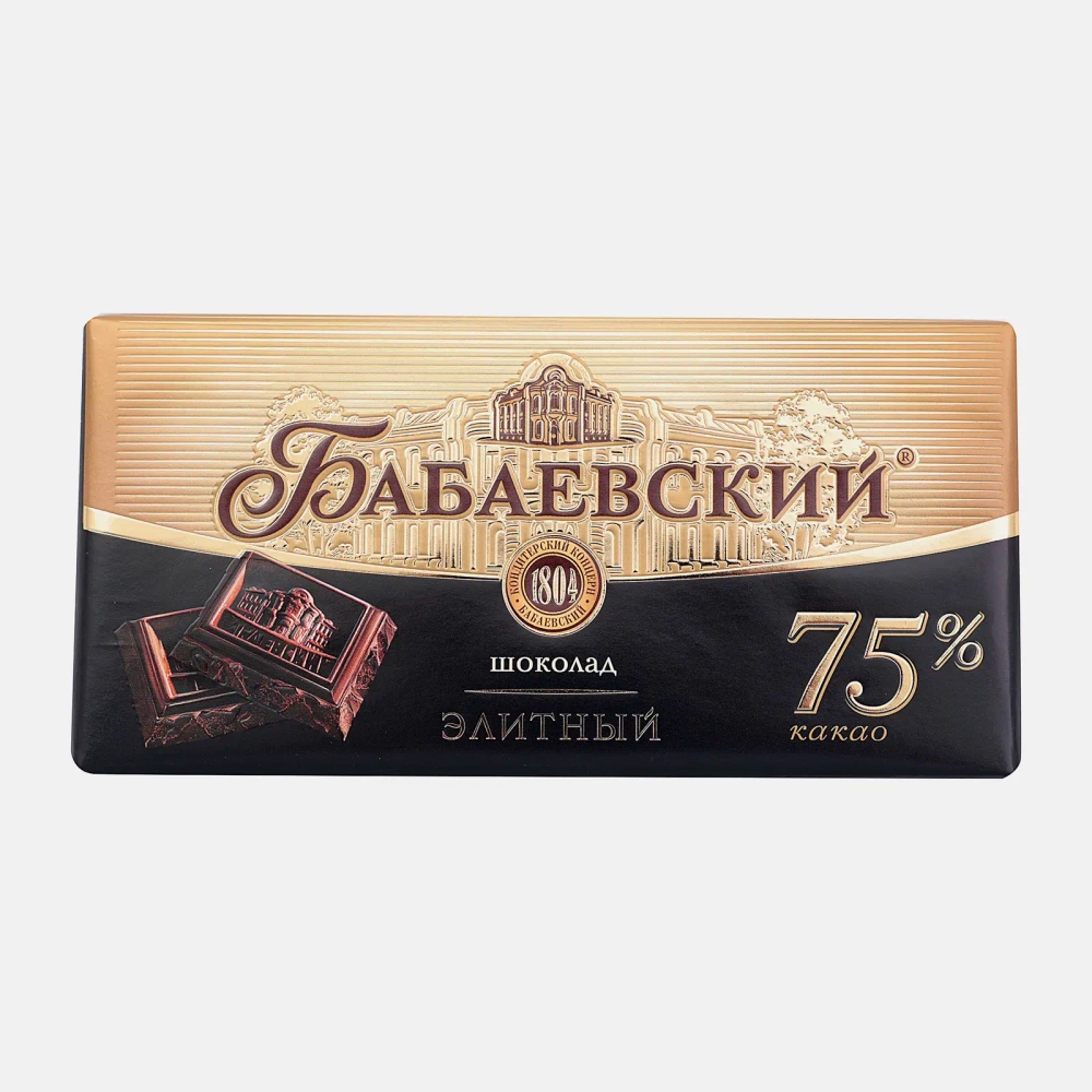 Шоколад Бабаевский Элитный 75% какао 75г