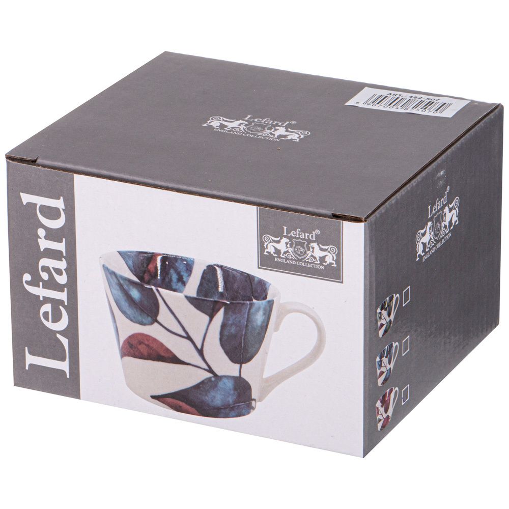 КРУЖКА LEFARD "ЛИСТЬЯ" 500МЛ (КОР=24ШТ.) 15,5*12*8,5СМ