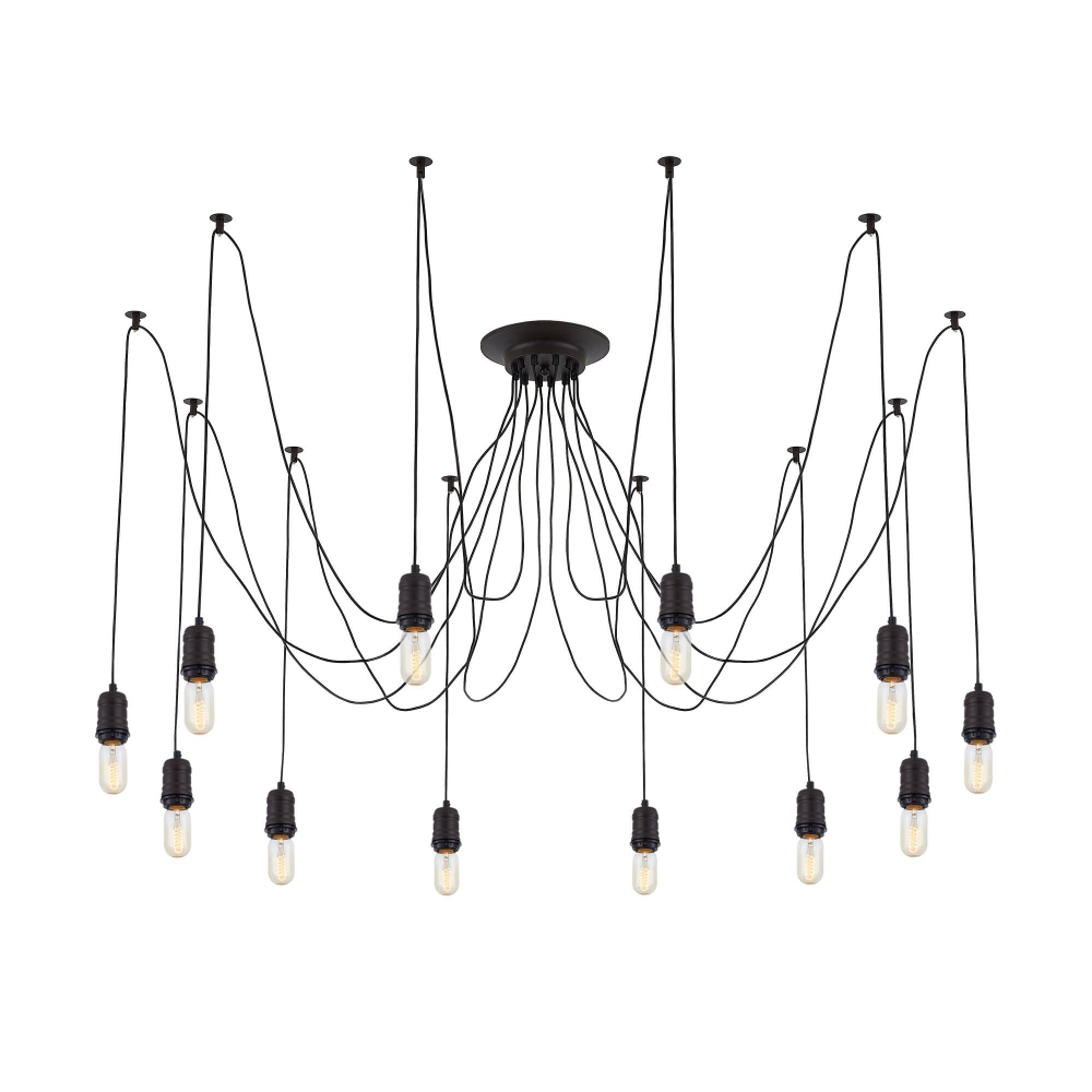 Citilux Эдисон CL451122 Люстра паук Венге