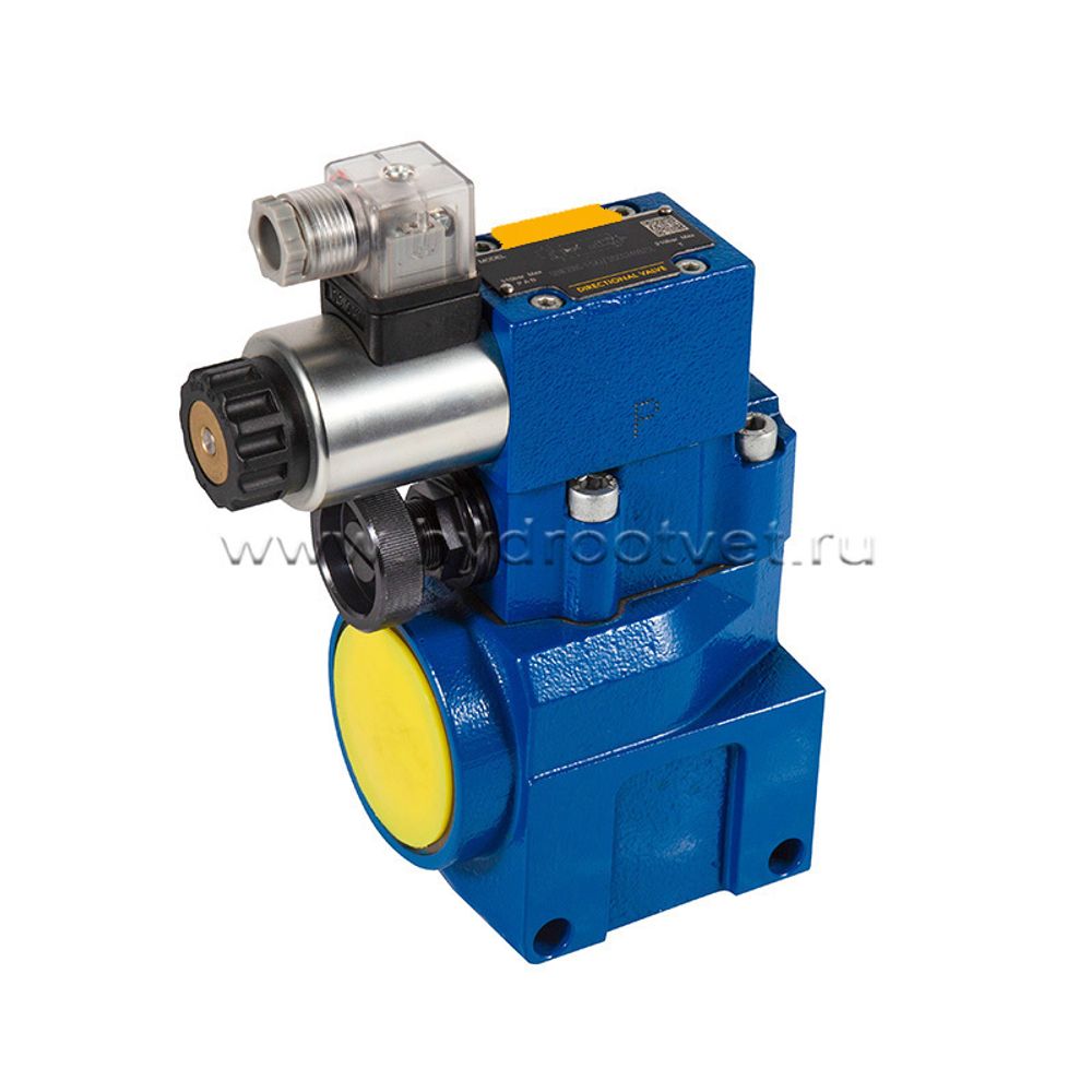 DBW10BG2-5X/100CW110-50N9K4 - Предохранительный клапан Ду10 с давлением настройки до 100 бар, управление - X и Y - внутренние с разгрузкой B = открыт с электроуправлением W110