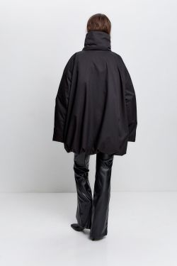 Куртка-баллон зимняя Айсель черного цвета