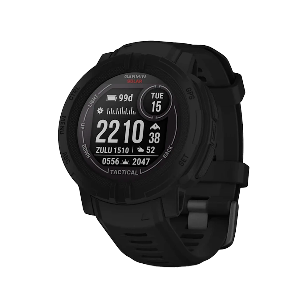 Умные часы Garmin Instinct 2, 45mm, Solar Tactical Black (010-02627-03)
