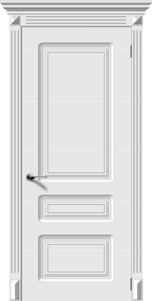 Межкомнатная дверь Англия 13 / Цвет Белый / Двери Верда