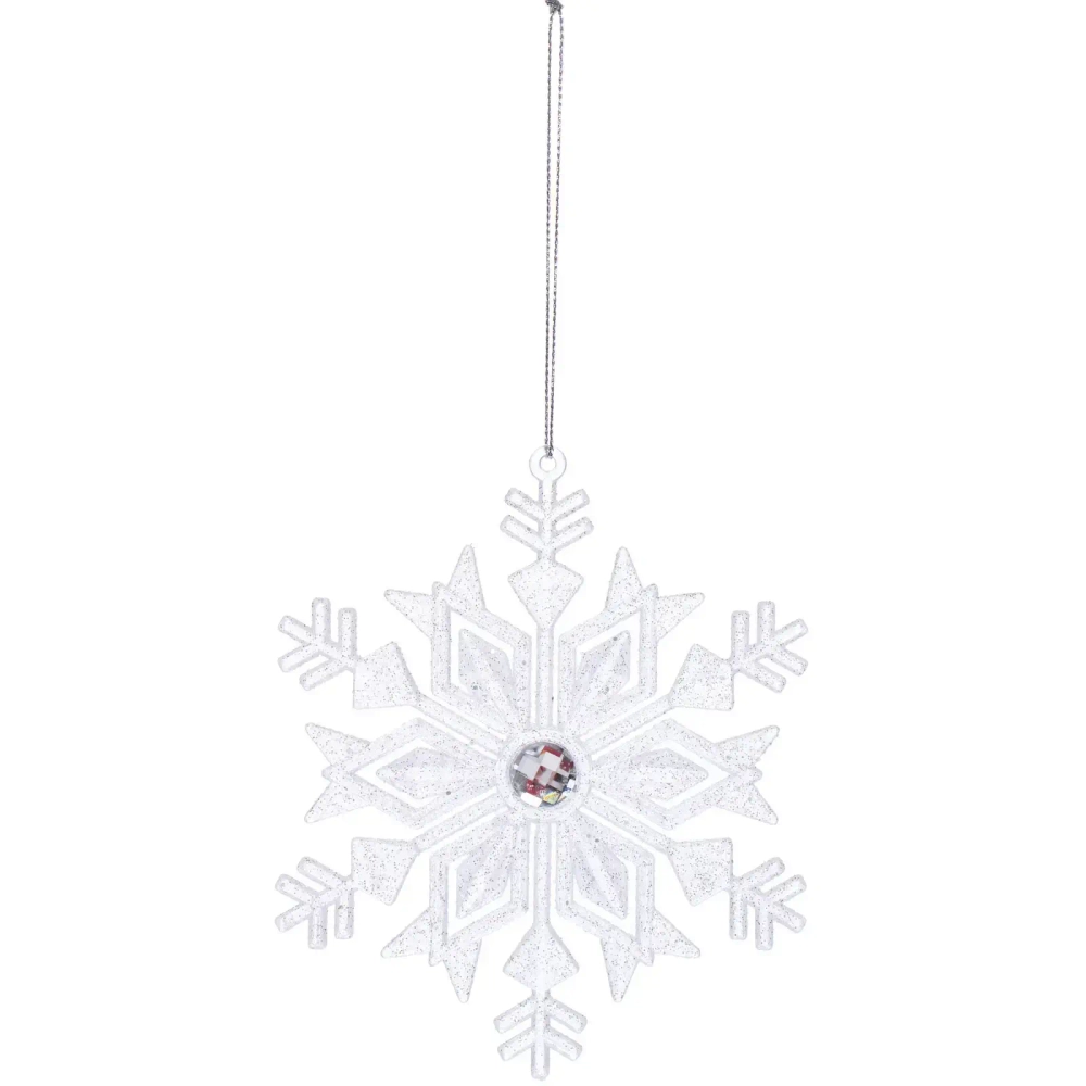 Подвеска «Волшебная снежинка» 14 см, Белый