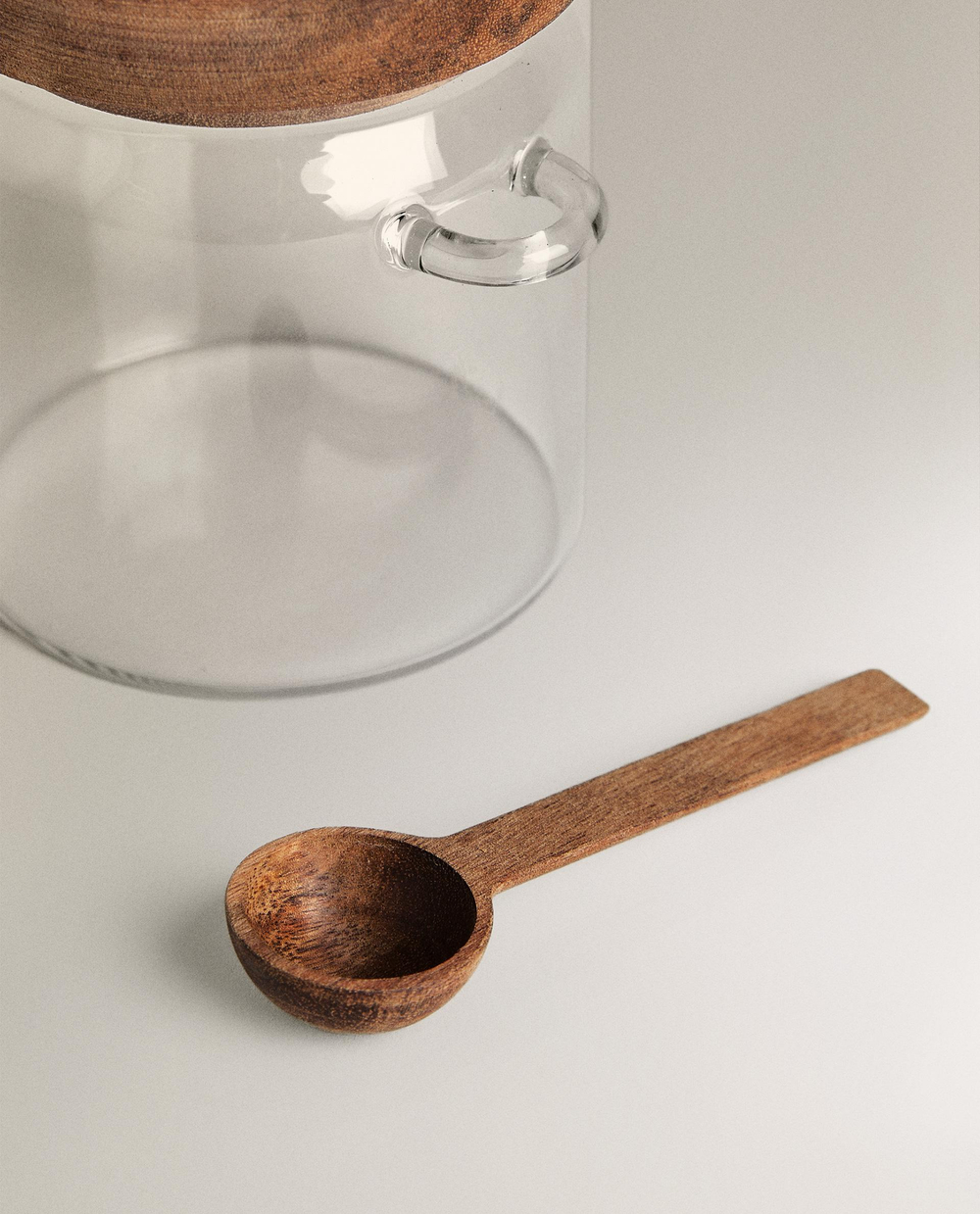Zara Home сахарница из боросиликатного стекла, цвет бежевый, 15 см