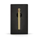 Золотистая подвеска-вибратор Genie Flirting Pen