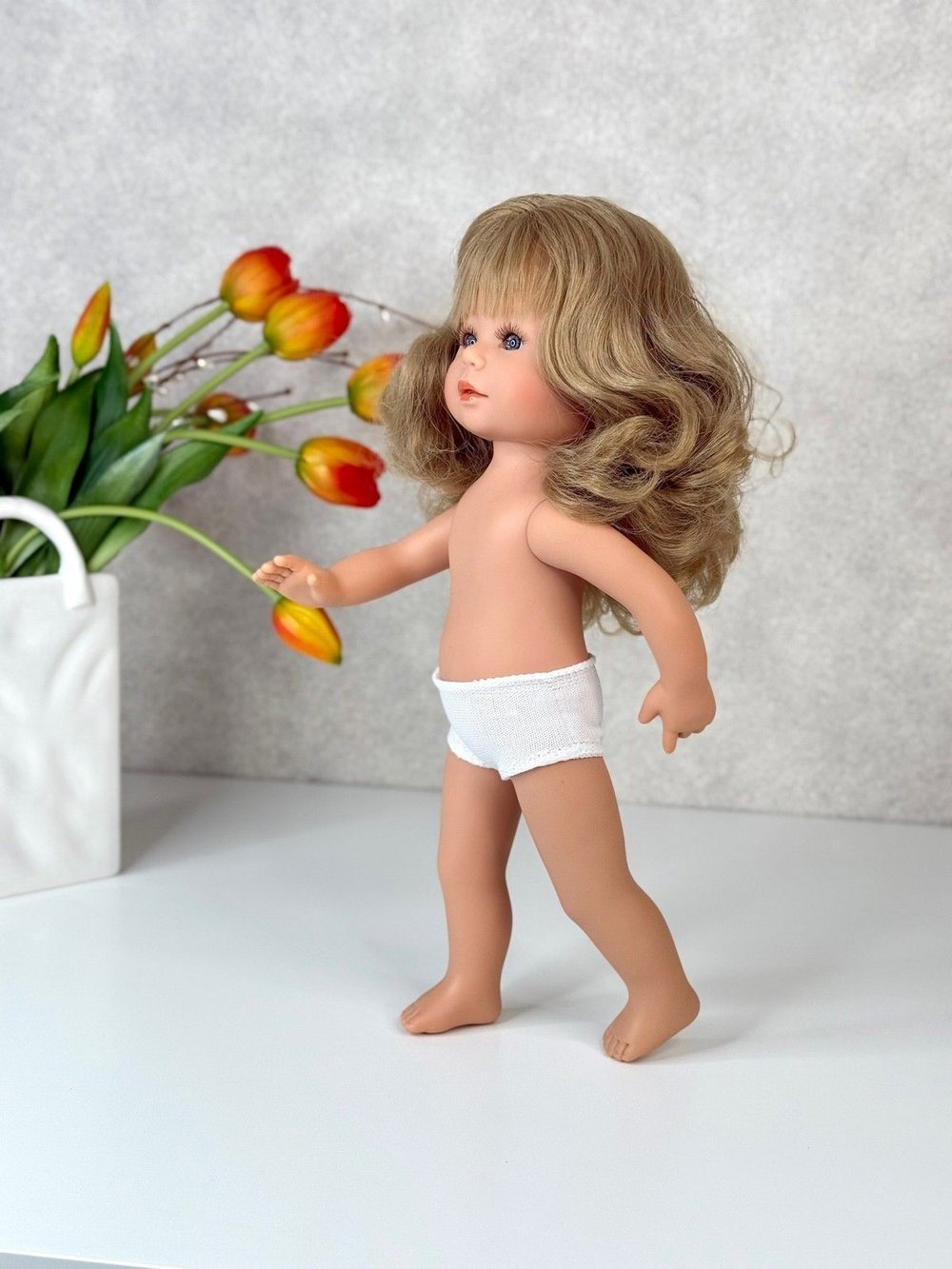 Кукла D Nenes виниловая 34см Xavi без одежды (022359W)