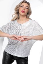Блуза "Стильный замысел" (белая) Б9038 LT Collection