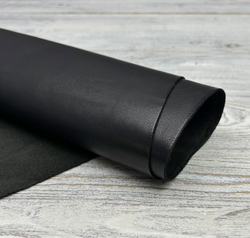 Натуральная кожа из Италии Odessa Soft Nero цвет Черный толщина 1,1-1,3 мм