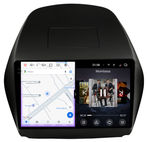 Магнитола для Hyundai iX35 2009-2015 - Redpower 85047 PRO/PROmax ТОП звук, 2K QLED, Android 14, Быстрейшая, CarPlay, 4G SIM-слот