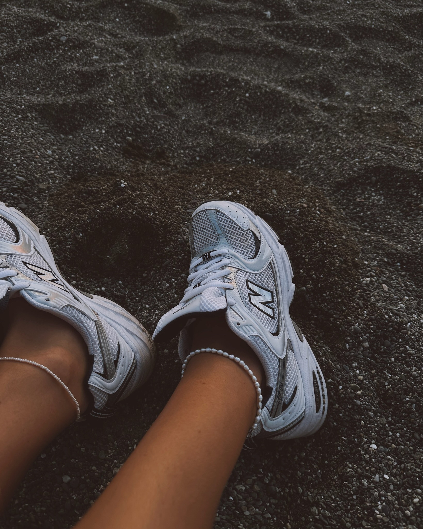 Браслет на ногу (анклет) Mango sticky rice c культ. жемчугом