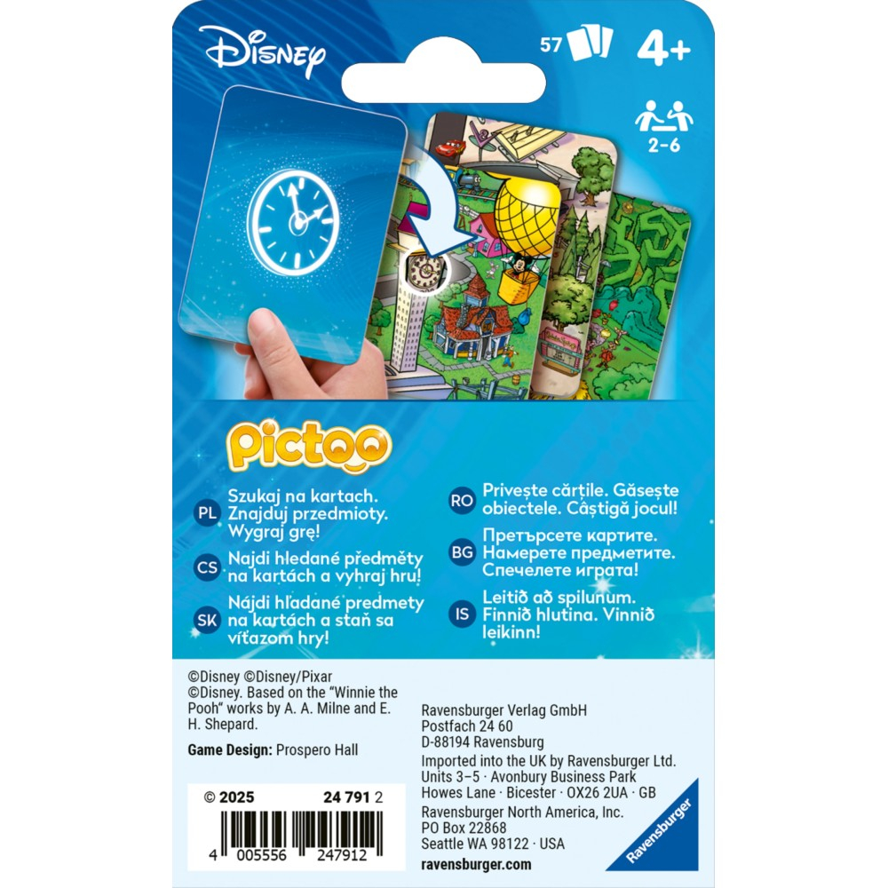 Детская карточная игра Ravensburger PICTOO Disney 247912 247912 — фото 3