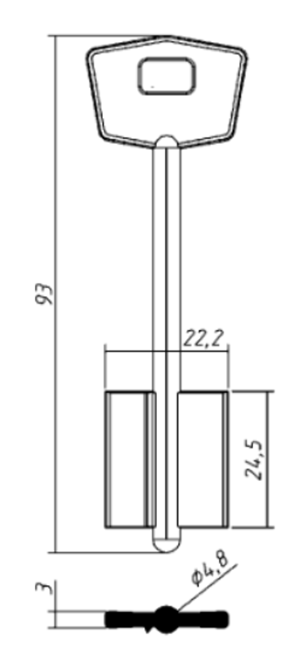 Заготовка дверняк MOTTURA (MTR11D)