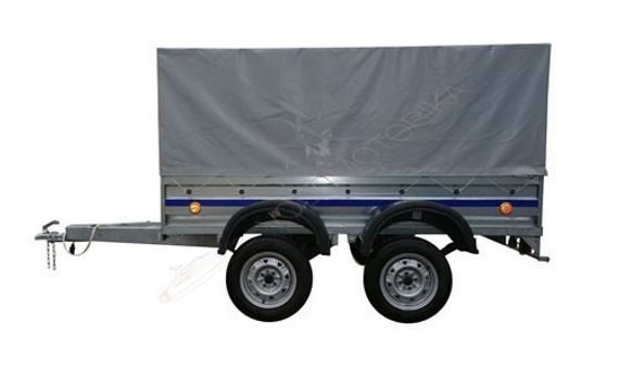 Прицеп Фаворит В 7135 2.56х1.3 низкий тент 0.3 м ( двухосный )