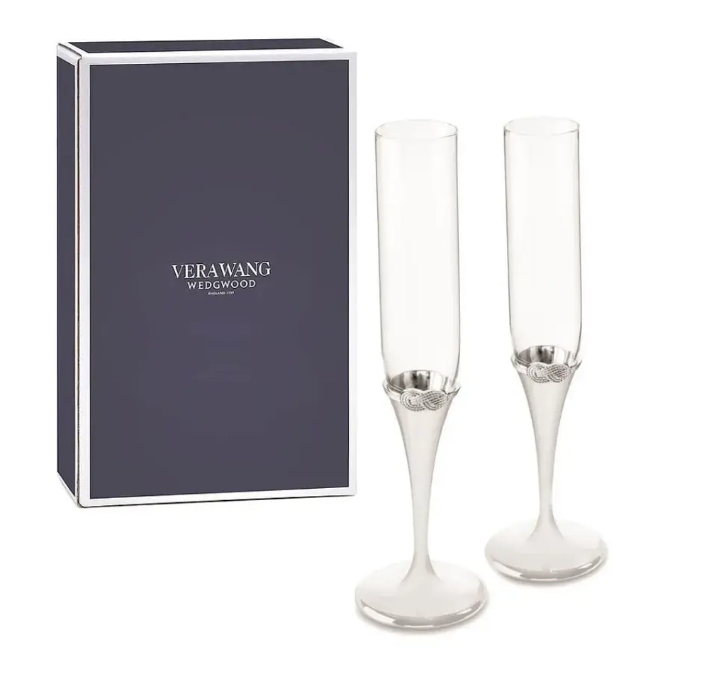 Wedgwood Набор из 2 бокалов для шампанского Vera Wang