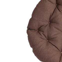 Кресло CLOUDE HOME рогожка/металл, 97х98х90-96см, коричневый, 3М7-147