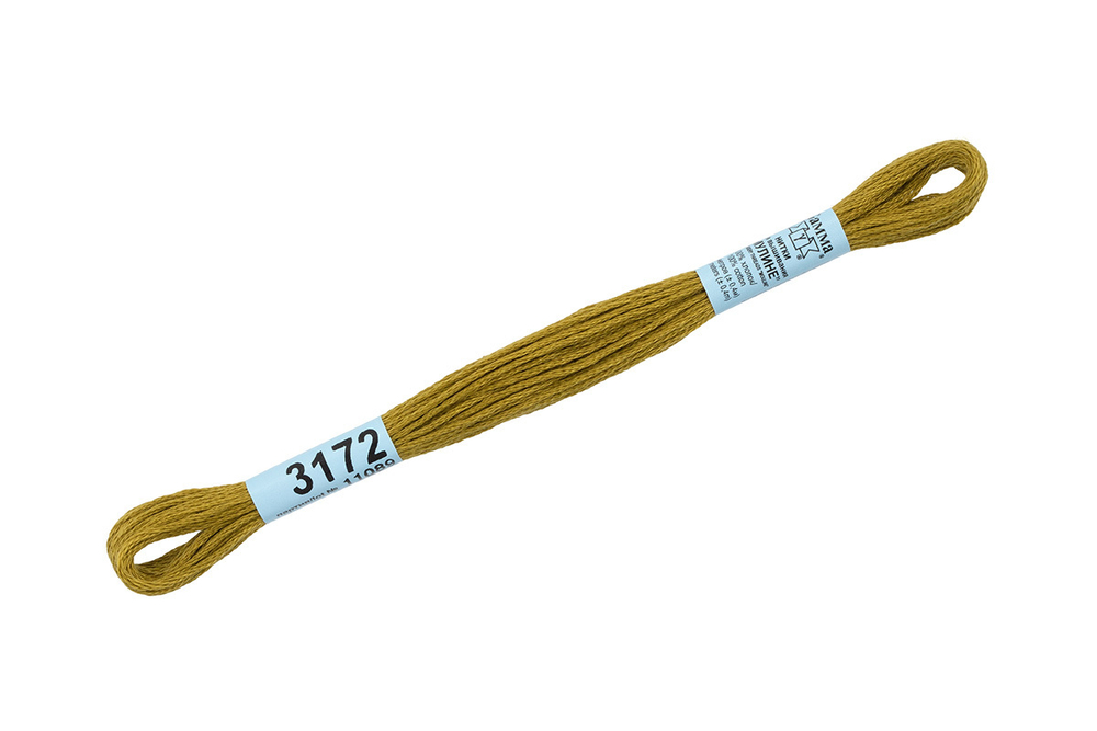 Мулине "Gamma", 100% хлопок , 8 м, №3172