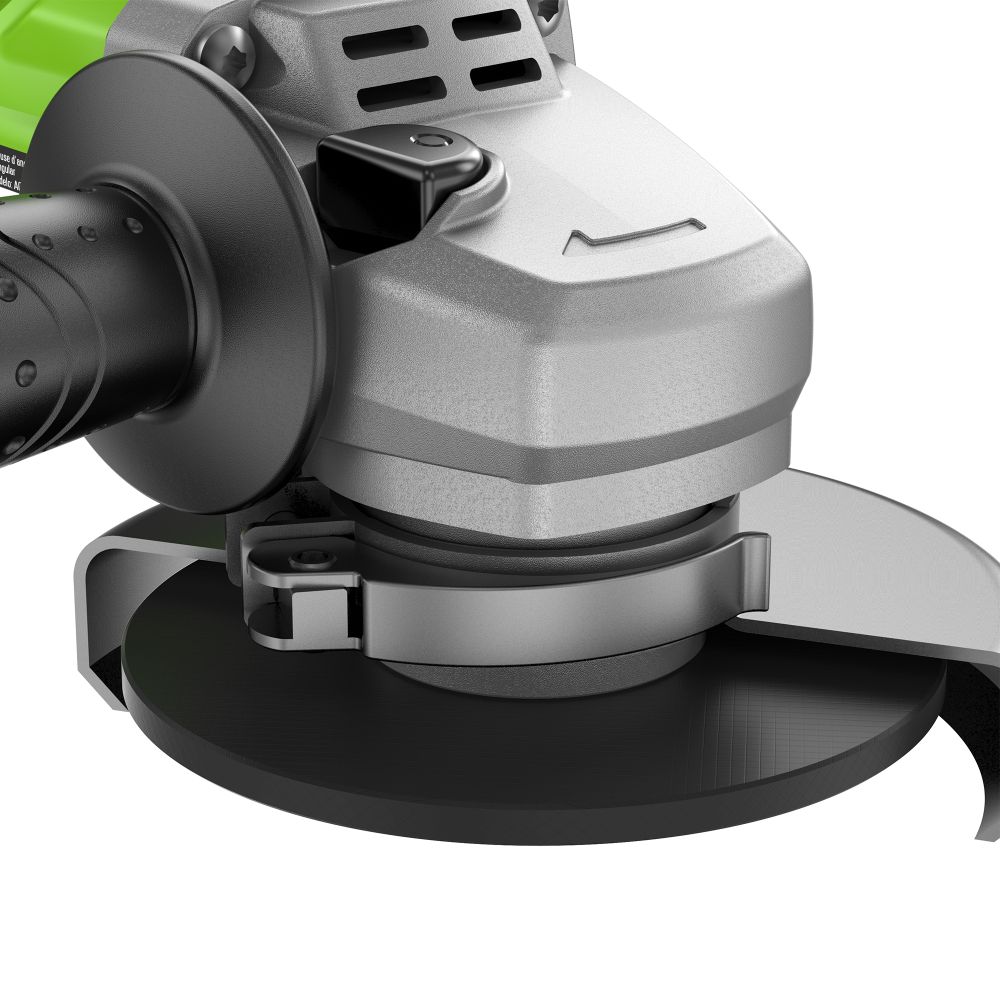 Угловая шлифовальная машина акк. Greenworks GD24AG, 24V, б/щет, 125 мм, 10500 об/мин,1x8Ач,ЗУ,кор (3200207CUH)