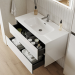 Тумба с раковиной Sancos Cento, 79 см., эмаль белый, CN80W
