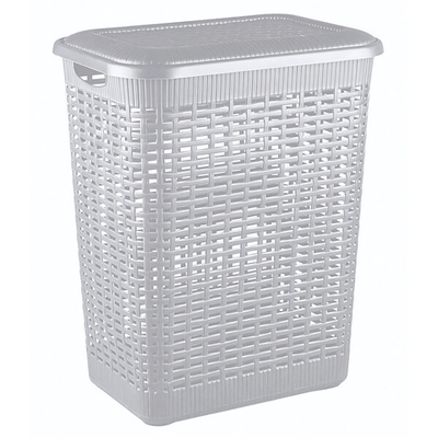 Корзина для белья 50л, 420х310х560 мм (светло-серый)
