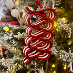 Леденец красно-белый, ёлочное украшение [Арт. D1408]