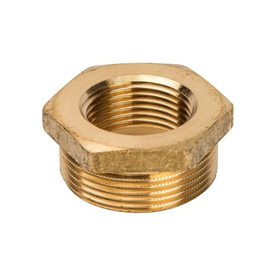 Футорка STOUT SFT 0028 - 1"1/2 x 1" (для стальных труб, латунь без покрытия)