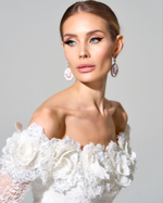 Корсетное платье Crystal Rose с вышивкой ручной работы