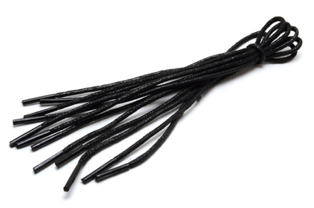Шнурки  "Gamma"   ХБВ 80/2   вощеные   2 мм  80 см, 1 пара, цв. черный