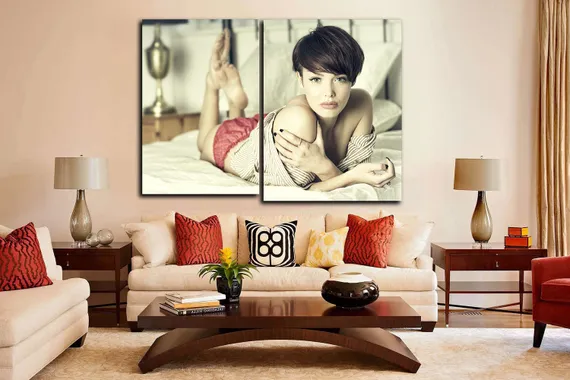 Модульная картина "Француженка"