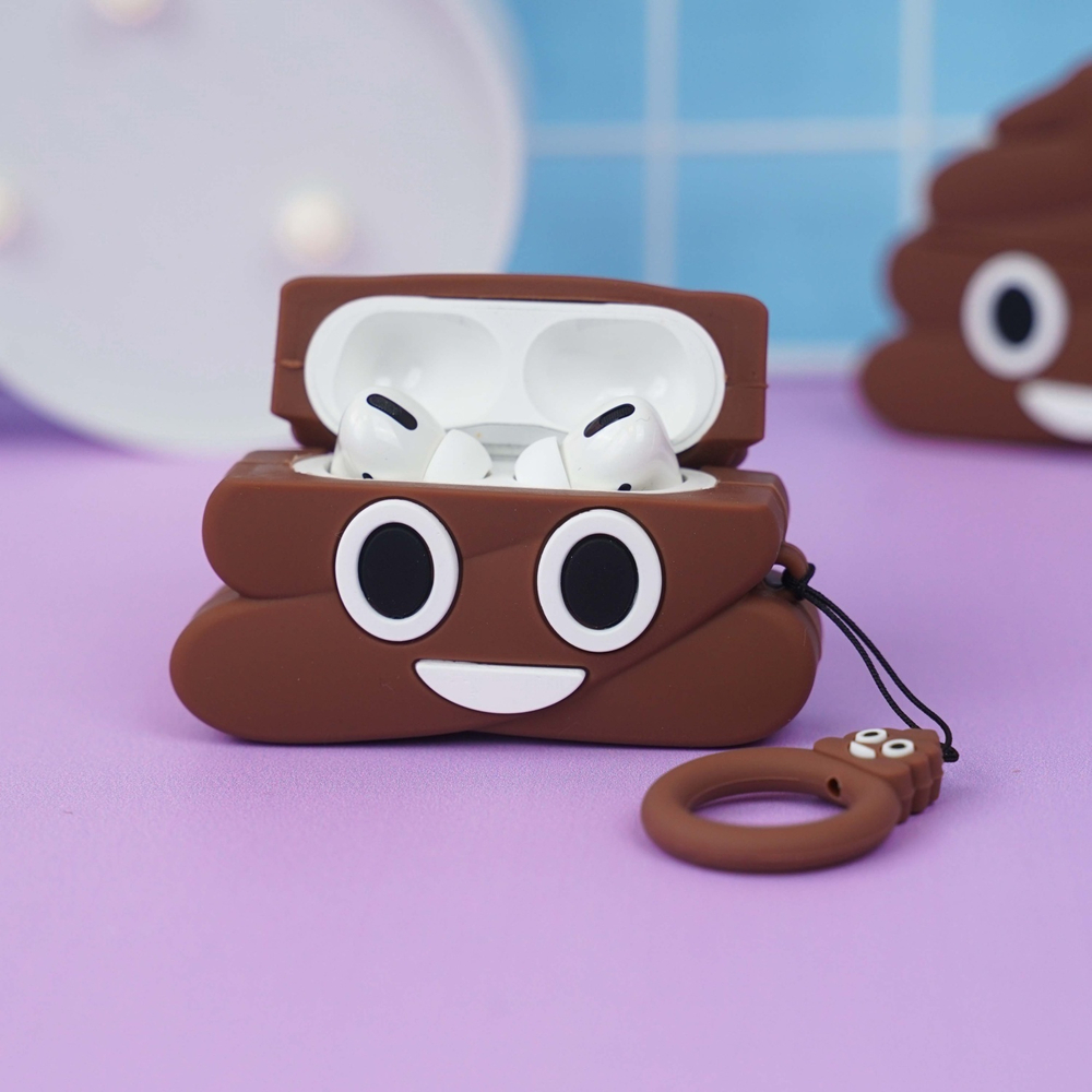 Чехол для AirPods Pro 3 Какашка, коричневый