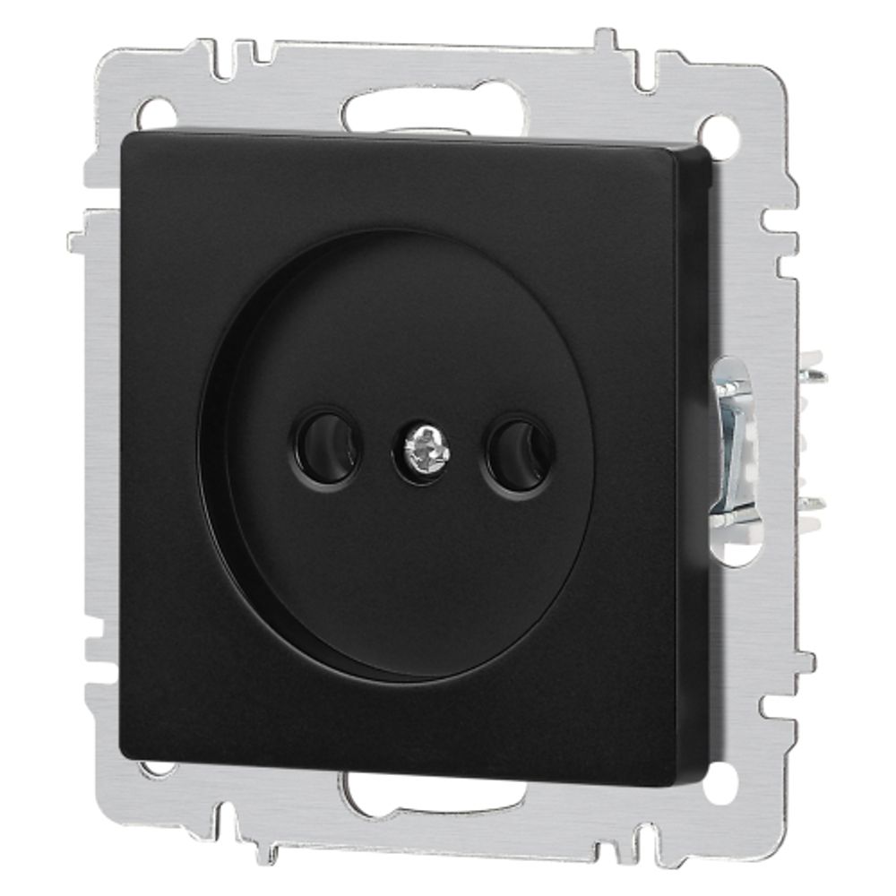 Розетка Intro Accent 6-201-05 2P 16А-250В IP20 СУ AL/CU антрацит