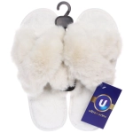 Тапочки женские домашние «TWIN», цвет белый, р-р 38-39