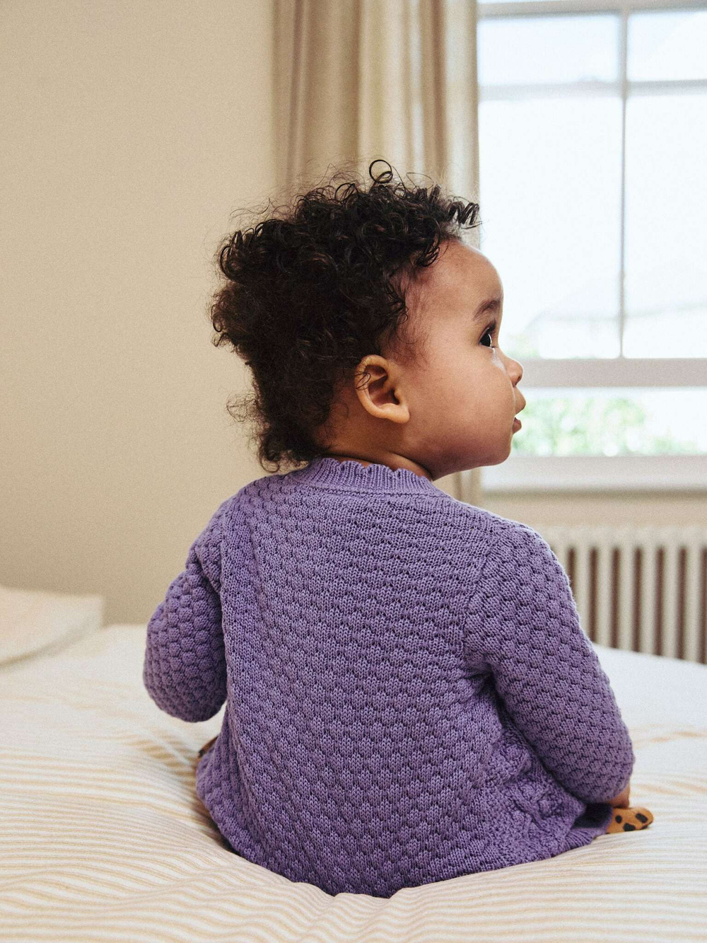 Вязаный кардиган для малышей Next K82-412, Фиолетовый