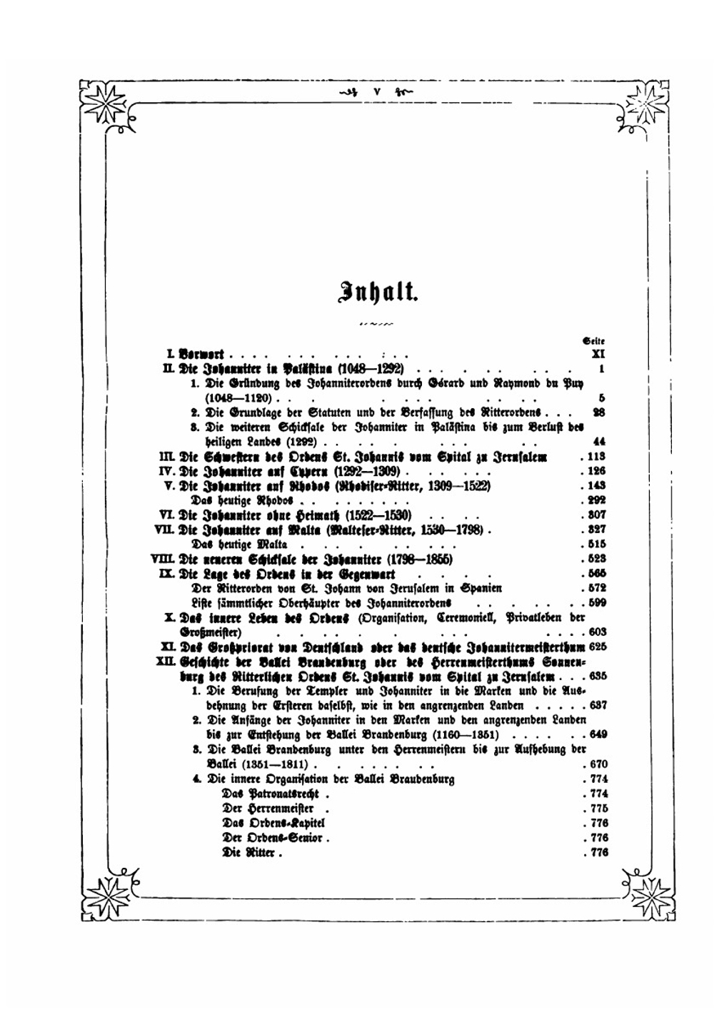 Geschichte des Ritterlichen ordens St. Johannis von Spital zu Jerusalem | Adolf Wilhelm Ernst von Winterfeld
