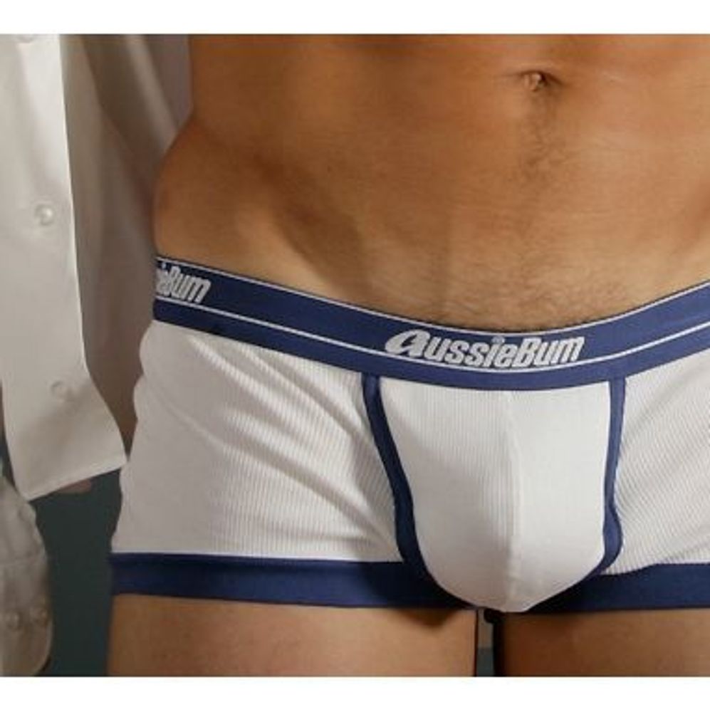 Мужские трусы хипсы белые Aussiebum Patriot Hip White