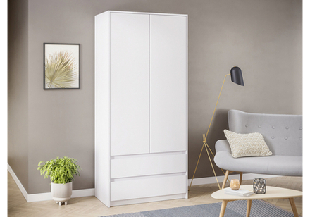 Шкаф Woodville Идена ШК06-900 ЛДСП белое, ЛДСП белое