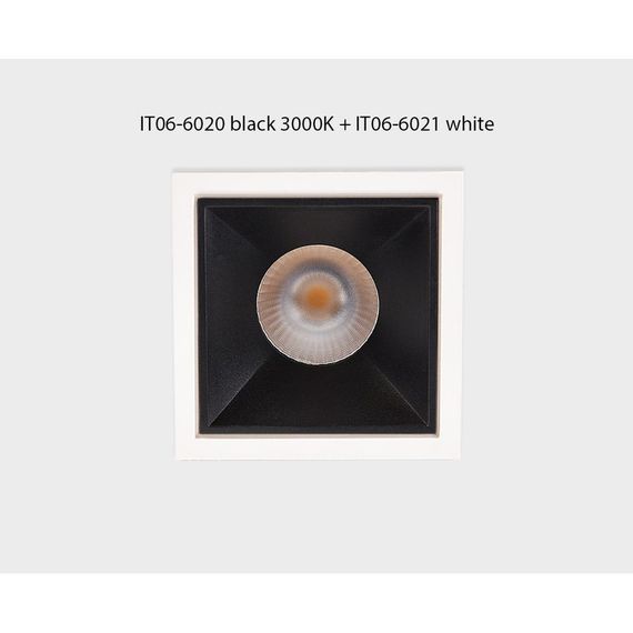 Встраиваемый светильник Italline IT06-6020 black 3000K + IT06-6021 black