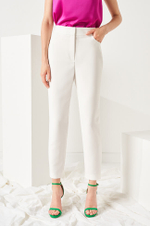3977 Брюки женские (молочный)