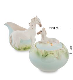 Pavone FM-75/ 2 Набор сахарница и молочник «Лошадь»