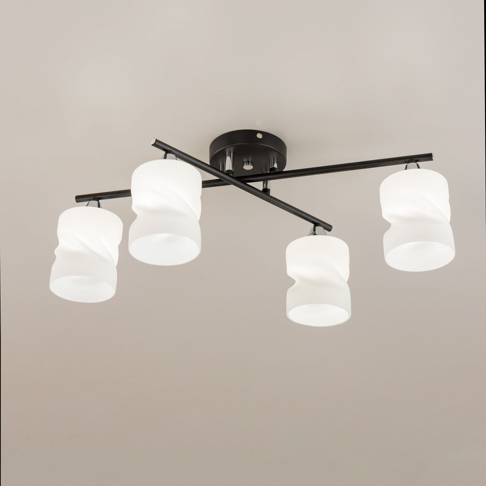 Citilux Нильс CL132145 Люстра потолочная Чёрная