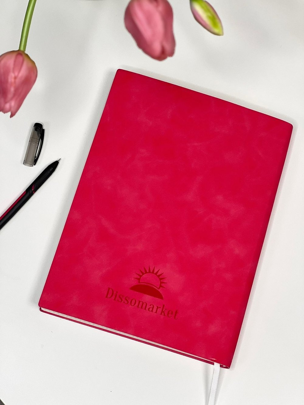 Блокнот А4 200л. (400страниц) в клетку Без рамки Малиновый (К44-522КБР)