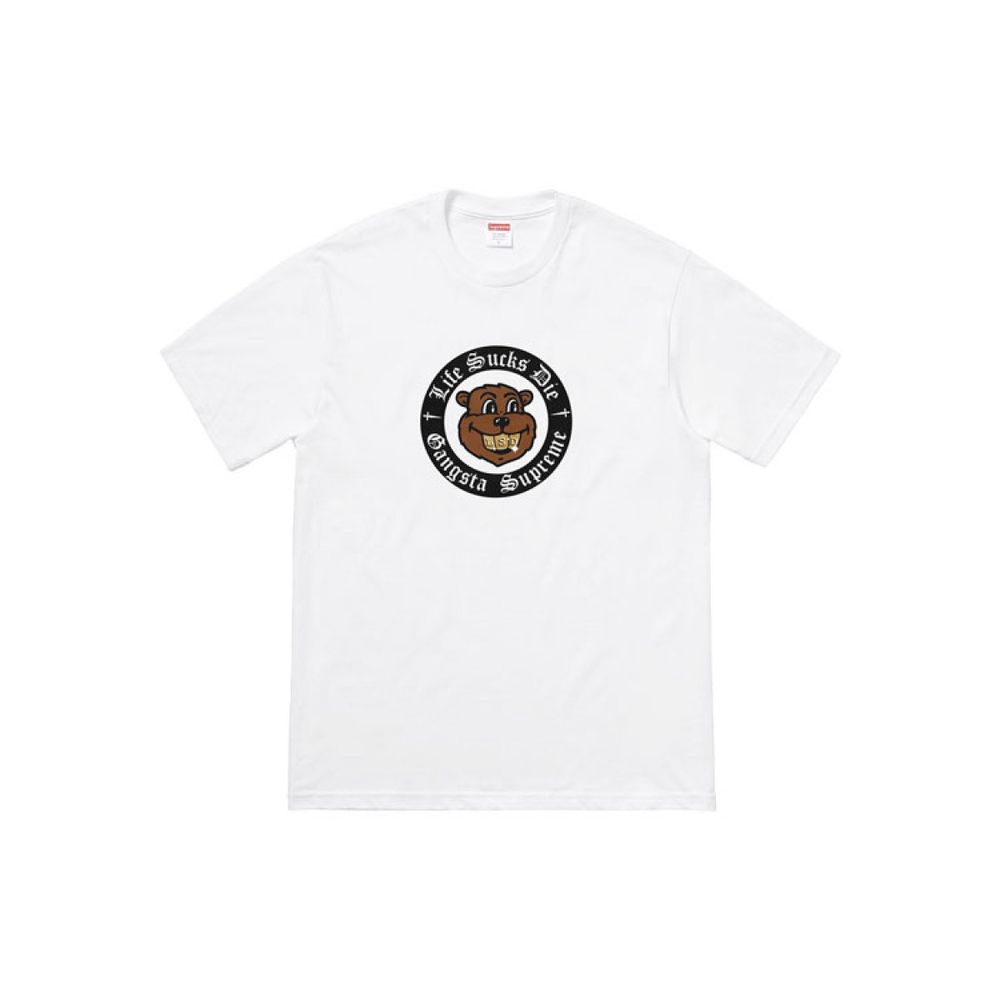 Supreme FW18 Life Sucks Die Tee White T