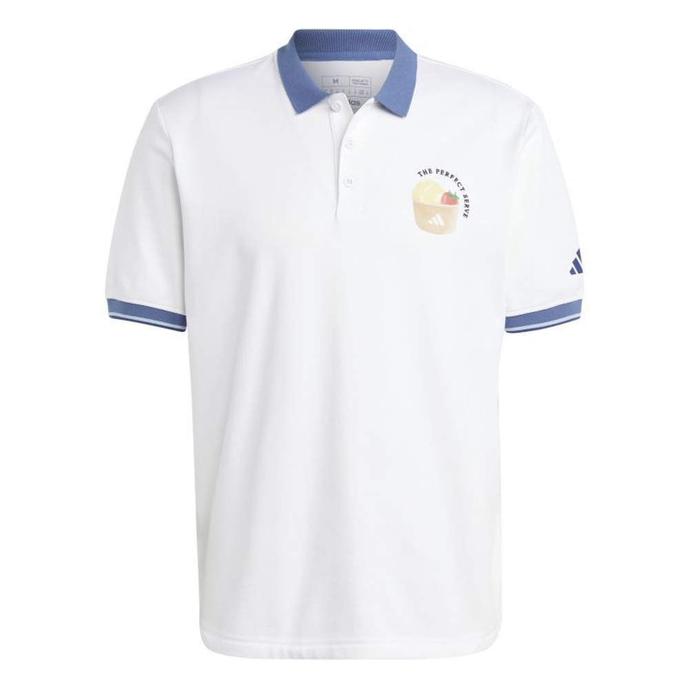 Теннисное поло Adidas Clubhouse Classic Premium Tennis Polo Shirt - white