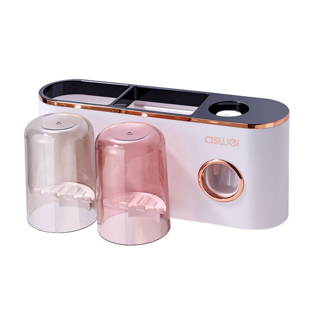 Дозатор для зубной пасты и держатель для щеток без сверления